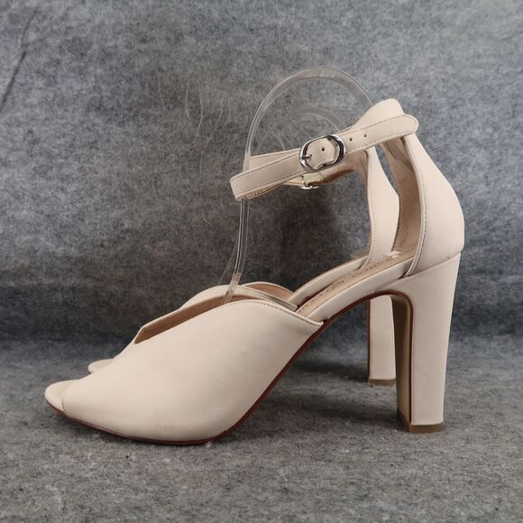 Chinese Laundry Shoes Womens 10 Pump Sandal Ankle Strap Cut Out Open Toe Formal - Picture 4 of 14